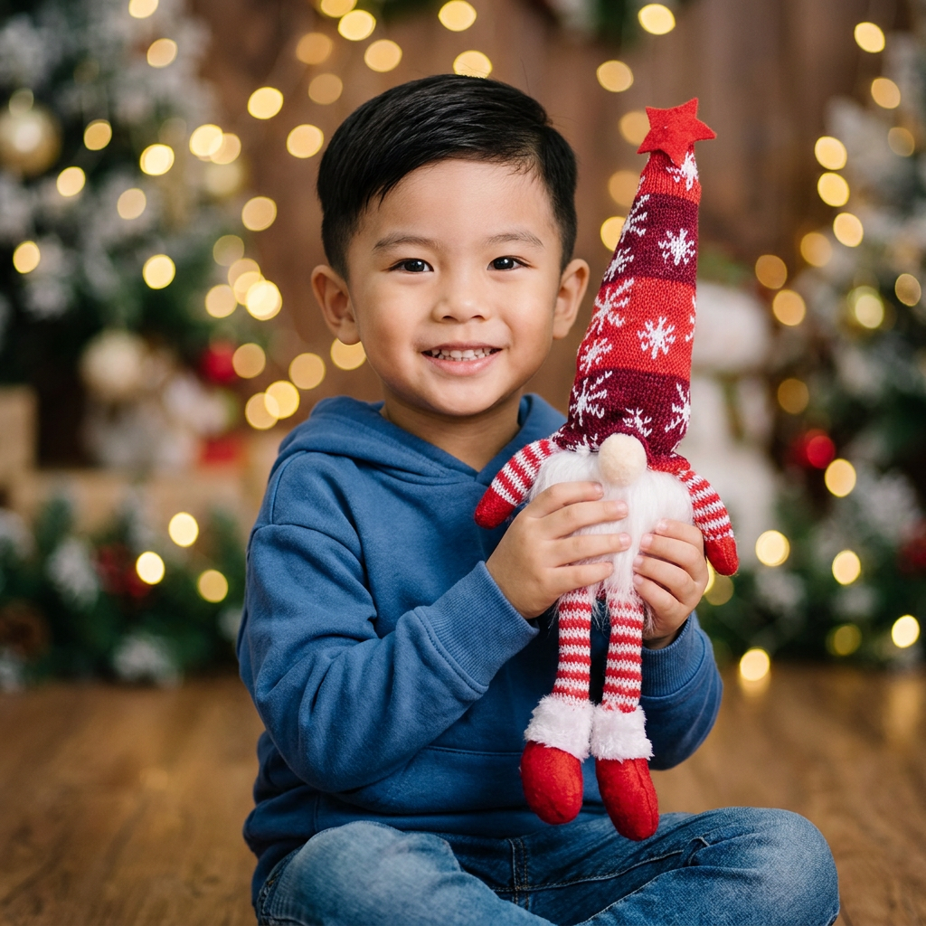 LED Light-Up Christmas Gnome Decorations