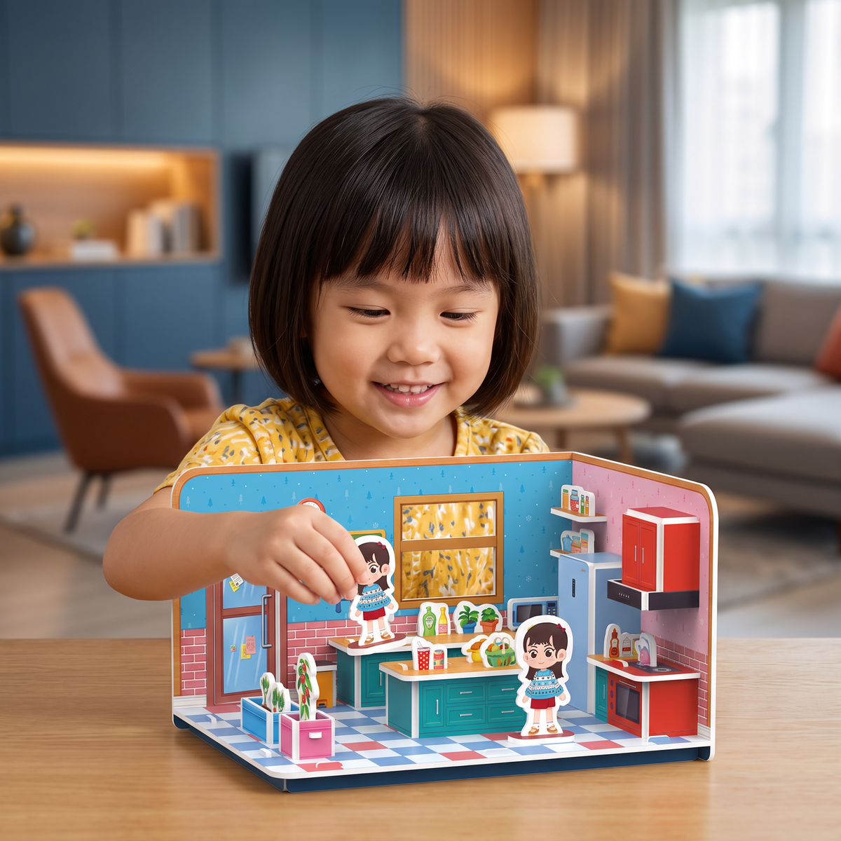 3D DIY Playroom Building Kit – Educational Puzzle & Craft Set