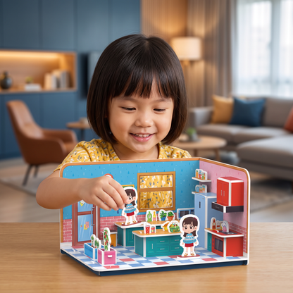 3D DIY Playroom Building Kit – Educational Puzzle & Craft Set