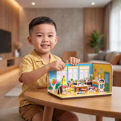 3D DIY Playroom Building Kit – Educational Puzzle & Craft Set