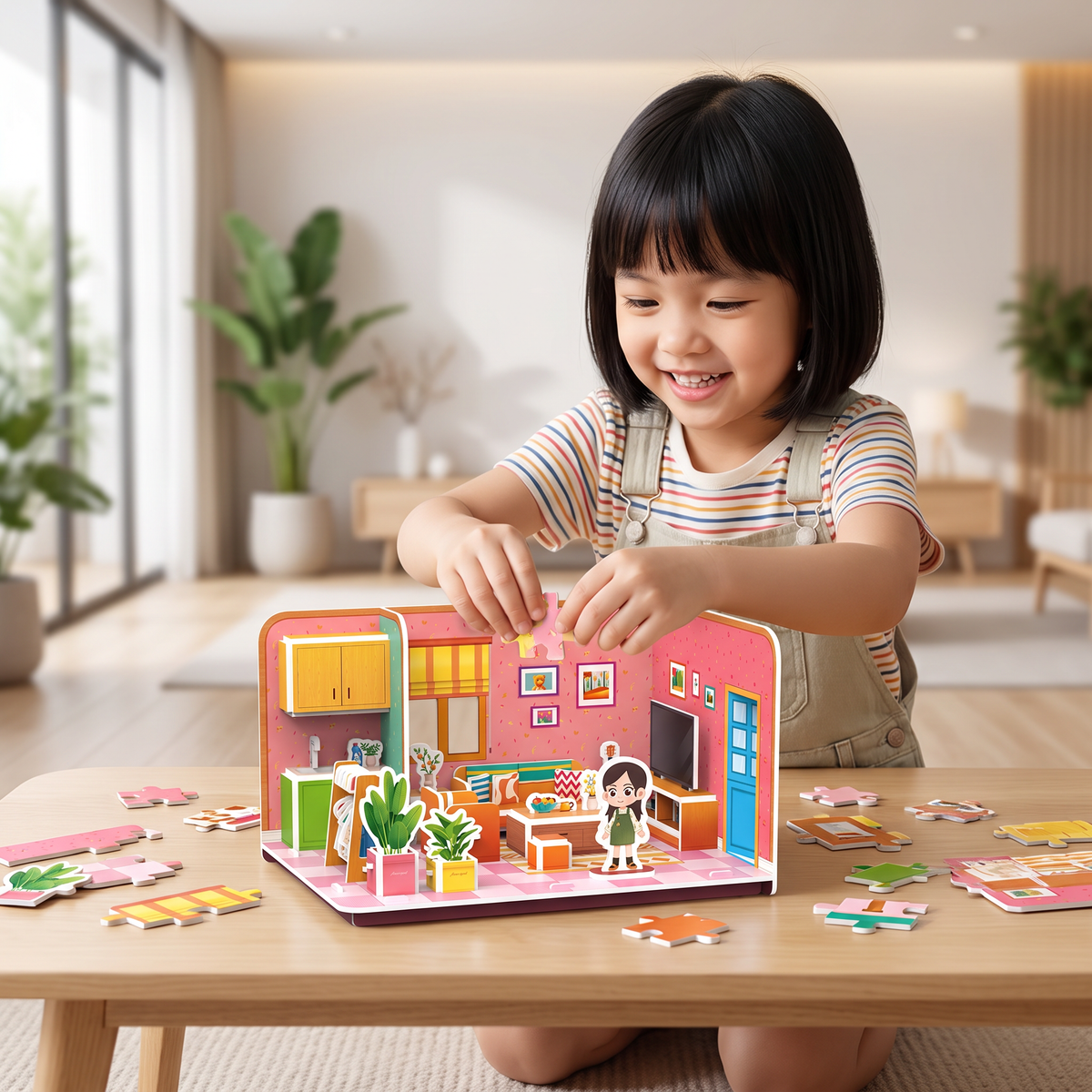 3D DIY Playroom Building Kit – Educational Puzzle & Craft Set