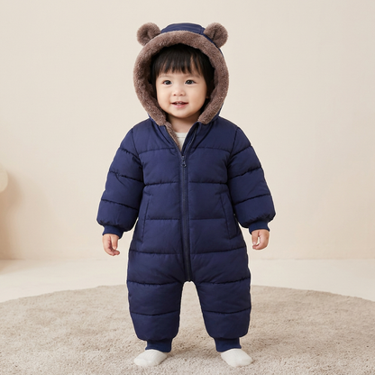 Baby Bear Bodysuit – Warm Fleece-Lined One-Piece