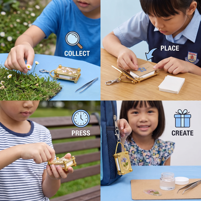 Mini Metal Flower Press Kit for DIY Dried Flower Crafts