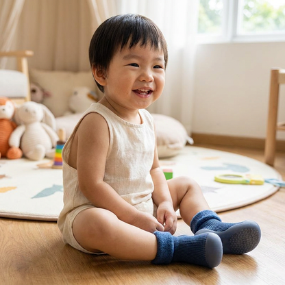 Warm Baby Walking Sock Shoes with Soft Non-Slip Soles