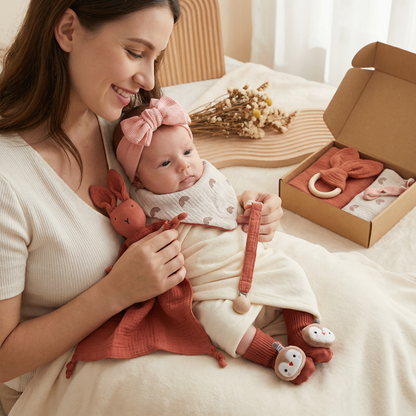 6-Piece Newborn Gift Box Set – Baby Essentials Starter Kit