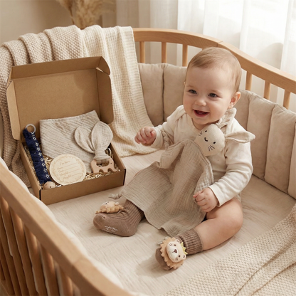 6-Piece Newborn Gift Box Set – Baby Essentials Starter Kit