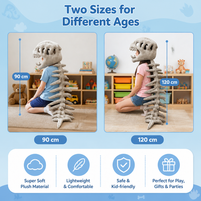Funny Dinosaur Skeleton Plush Costume
