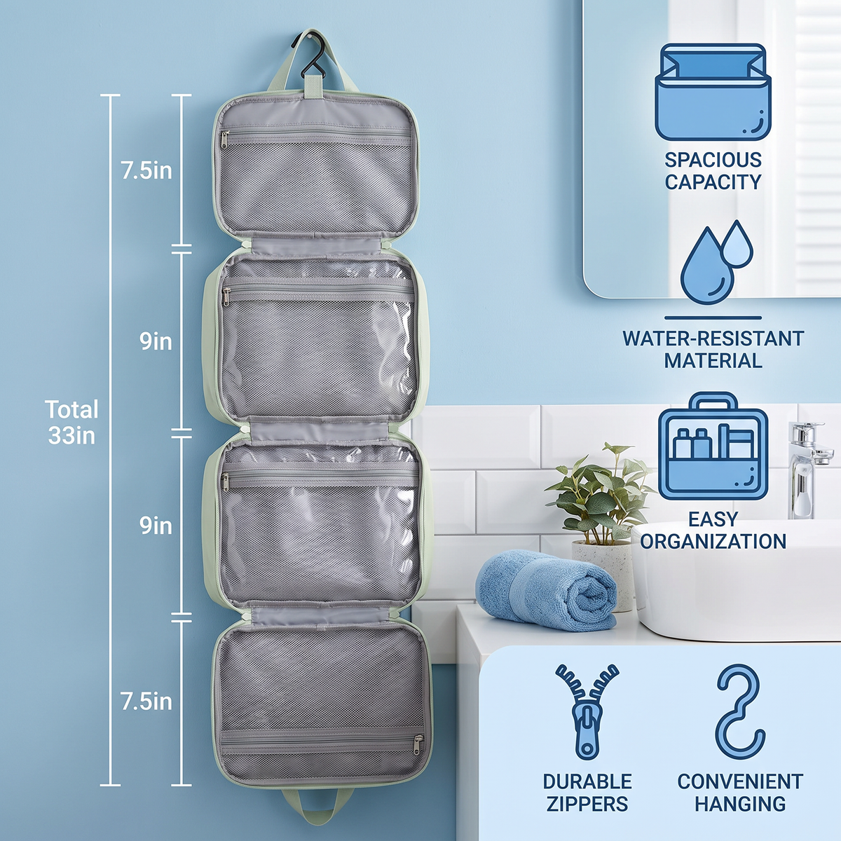 Family Travel Organizer Bag for Toys & Everyday Essentials
