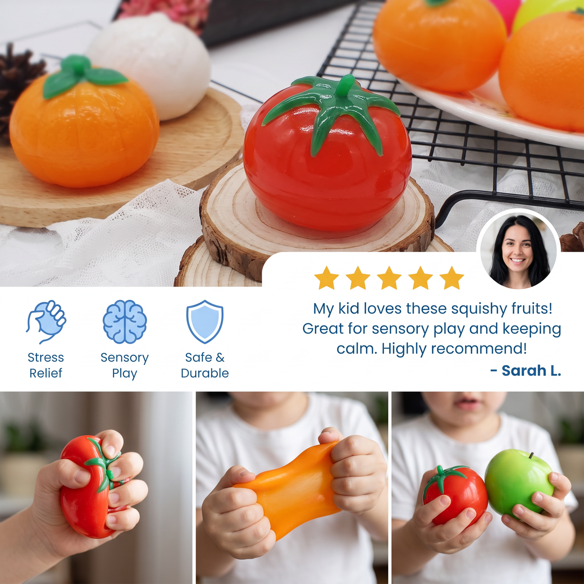 Food-Shaped Squishy Anti-Stress Toy