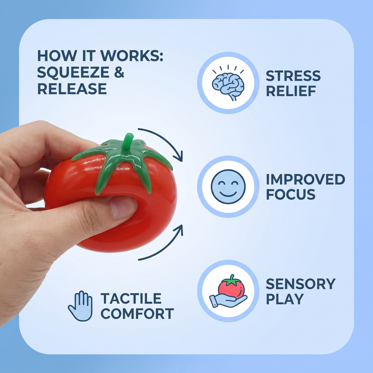 Food-Shaped Squishy Anti-Stress Toy