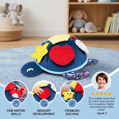 Montessori Turtle Activity Toy – Soft Sensory Play for Kids