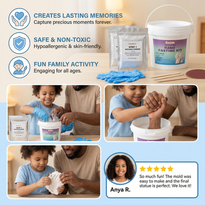 3D Hand Casting Kit for Families & Couples – Family Keepsake Set