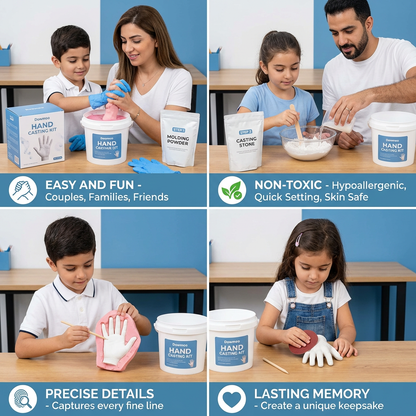 3D Hand Casting Kit for Families & Couples – Family Keepsake Set