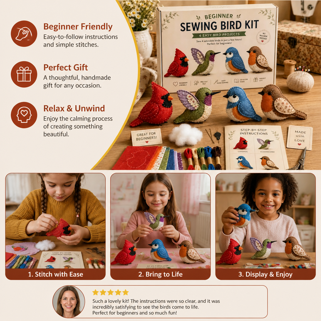 DIY Plush Sewing Kit – Make Your Own Cute Character