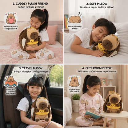 Breathing Capybara Plush Toy – Soft & Cuddly Sleep Companion