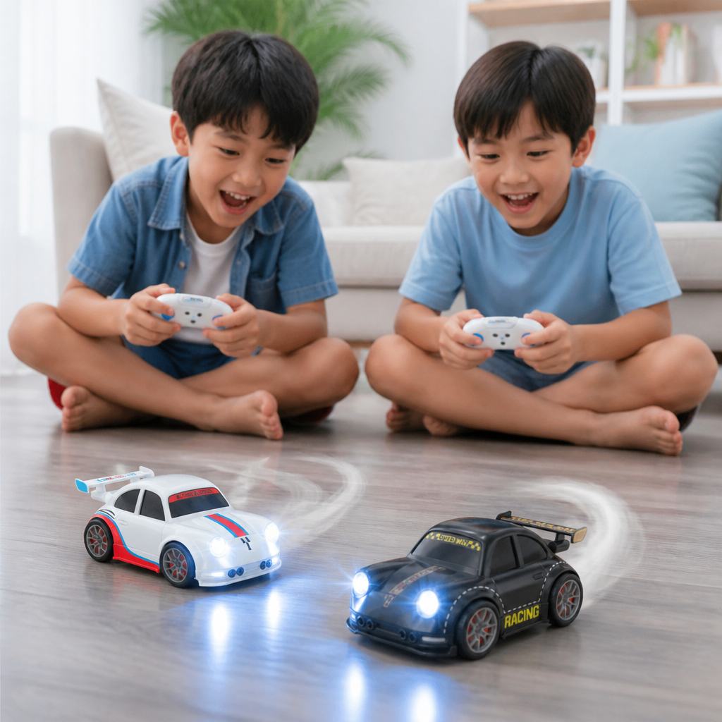 RC Racing Drift Car for Kids - Remote Control with Sensor Lights & Sound