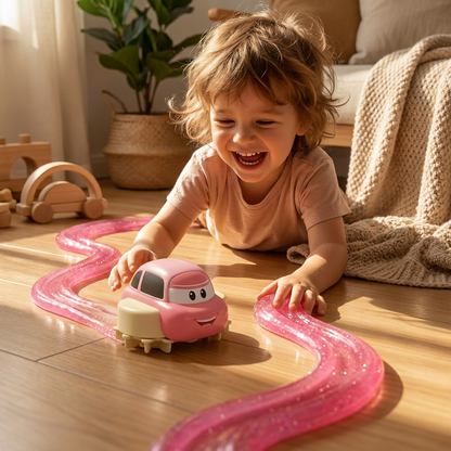 Magic Slime Race Track Set – DIY Electric Car Adventure