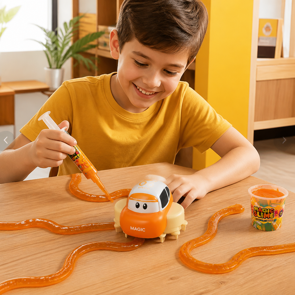 Magic Slime Race Track Set – DIY Electric Car Adventure