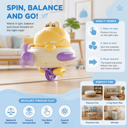 Dino Balance Spinner Toy for Kids