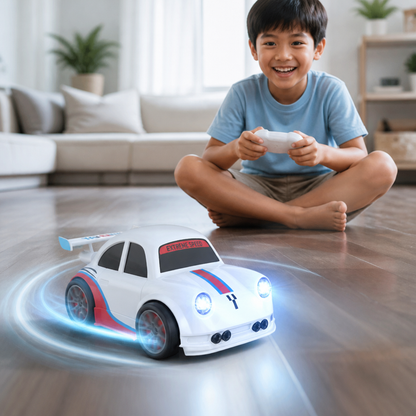 RC Racing Drift Car for Kids - Remote Control with Sensor Lights & Sound