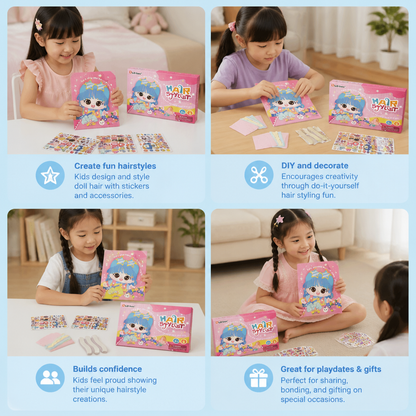 DIY Hair Stylist Craft Kit for Kids
