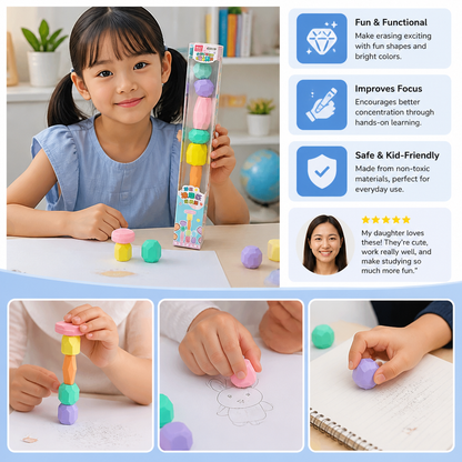 Stack & Build Gem Eraser Set