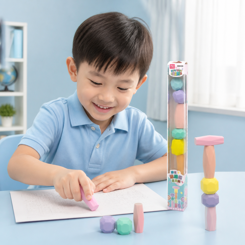 Stack & Build Gem Eraser Set
