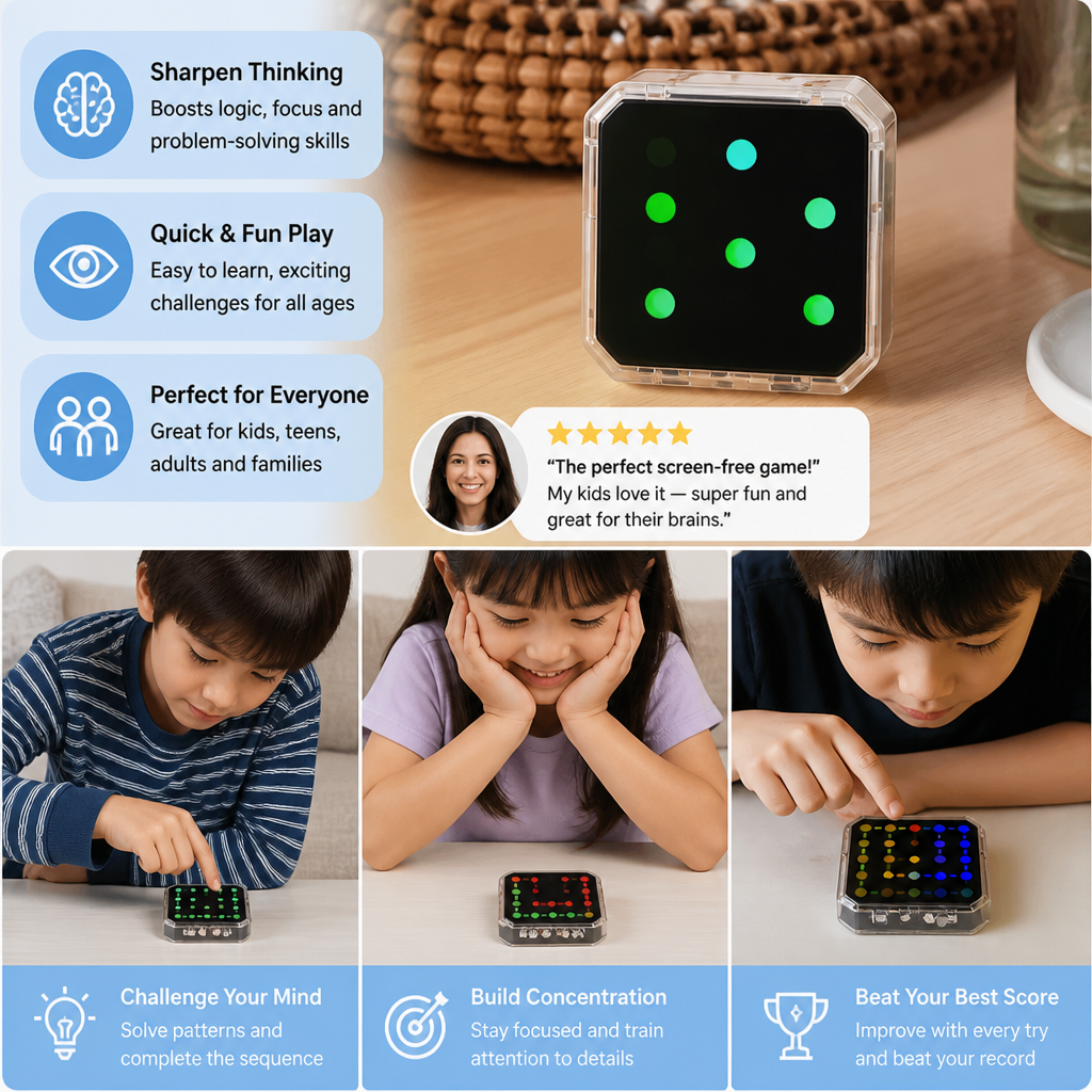 Smart Line LED Logic Puzzle Game – 800+ Brain Challenge Levels