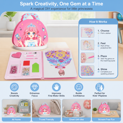 Princess Diamond Painting & Foil Art Book Craft Kit