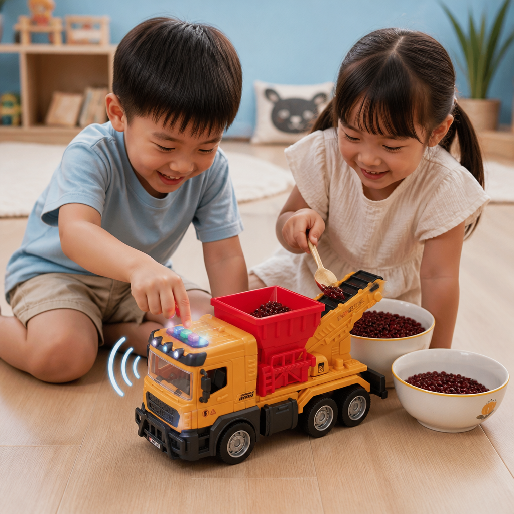 Construction Dump Truck Toy with Lights & Sounds