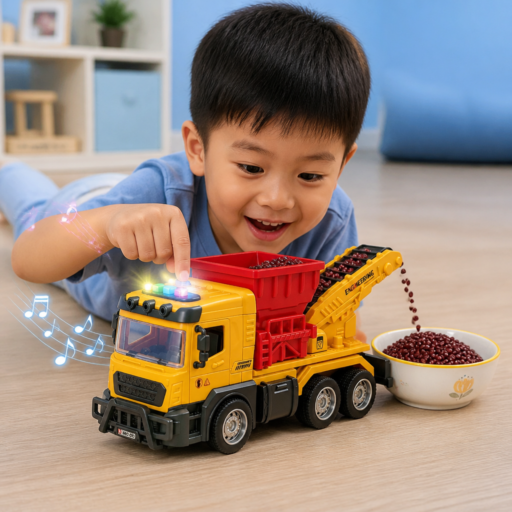 Construction Dump Truck Toy with Lights & Sounds