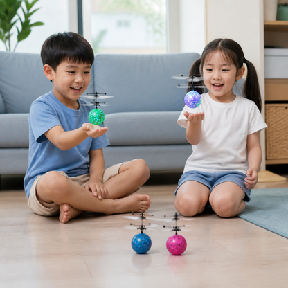 Hand-Controlled Flying LED Ball Drone for Kids