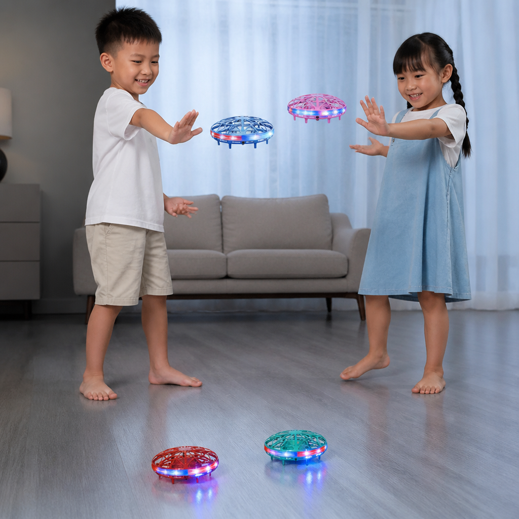 Motion-Sensing LED UFO Flying Drone