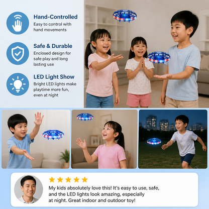 Motion-Sensing LED UFO Flying Drone