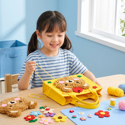 Kids DIY Plush Tote Bag Craft Kit