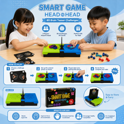 Head-to-Head Logic Puzzle Game – 80 Brain Teaser Challenges