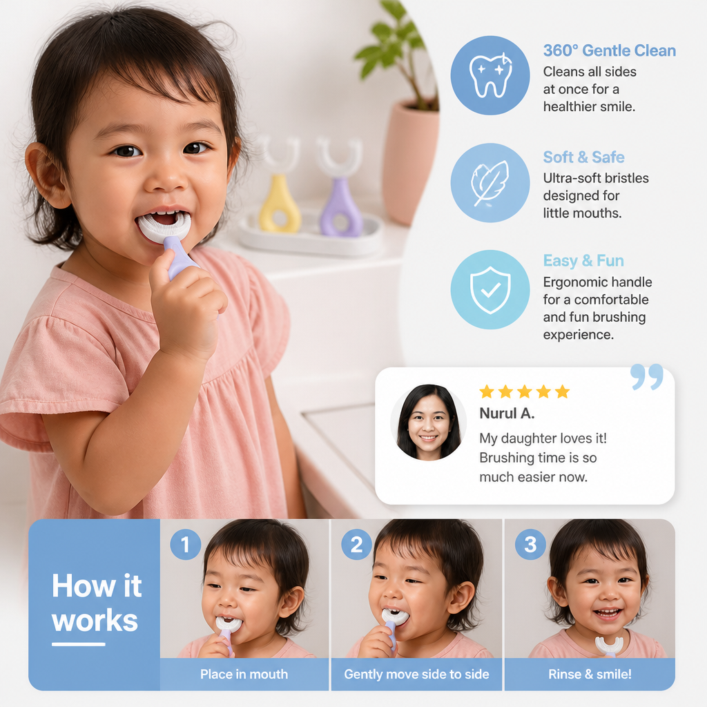 Kids’ U-Shaped Toothbrush