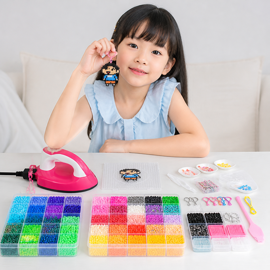 Premium Fuse Beads Set with Crafting Tools – DIY Arts & Crafts Kit