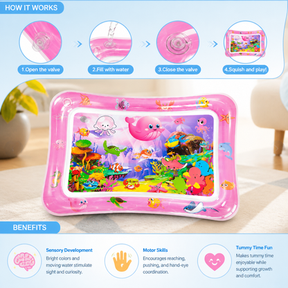 Inflatable Tummy Time Water Play Mat