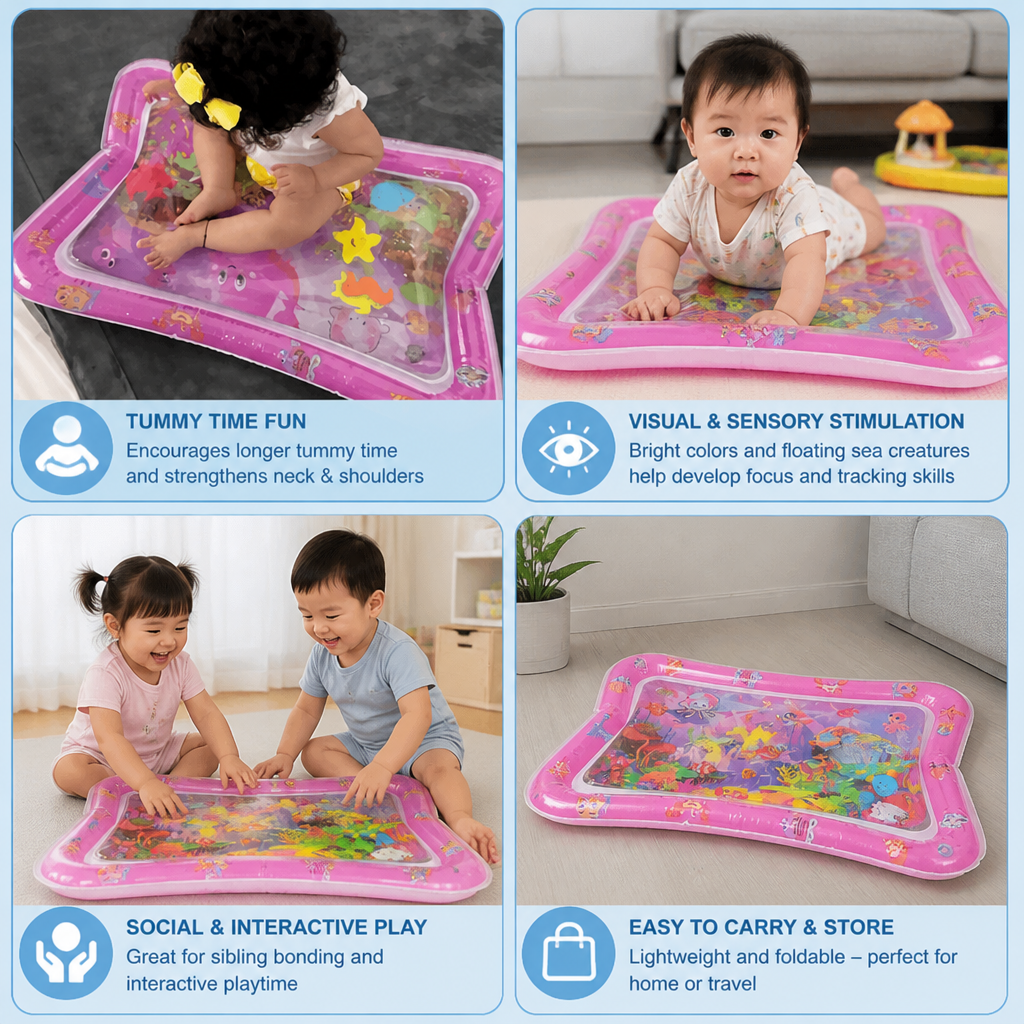 Inflatable Tummy Time Water Play Mat