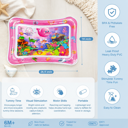 Inflatable Tummy Time Water Play Mat