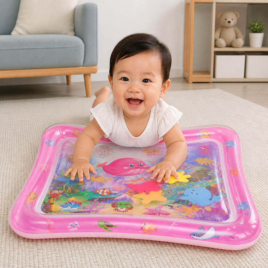 Inflatable Tummy Time Water Play Mat