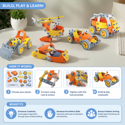 STEM Flexible Screw & Nut Building Blocks Set