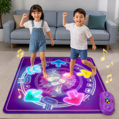 Interactive Musical Dance Mat with LED Lights for Kids