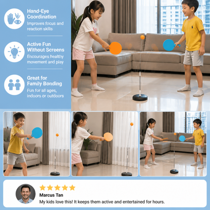 Interactive Light-Up Table Tennis Game for Kids