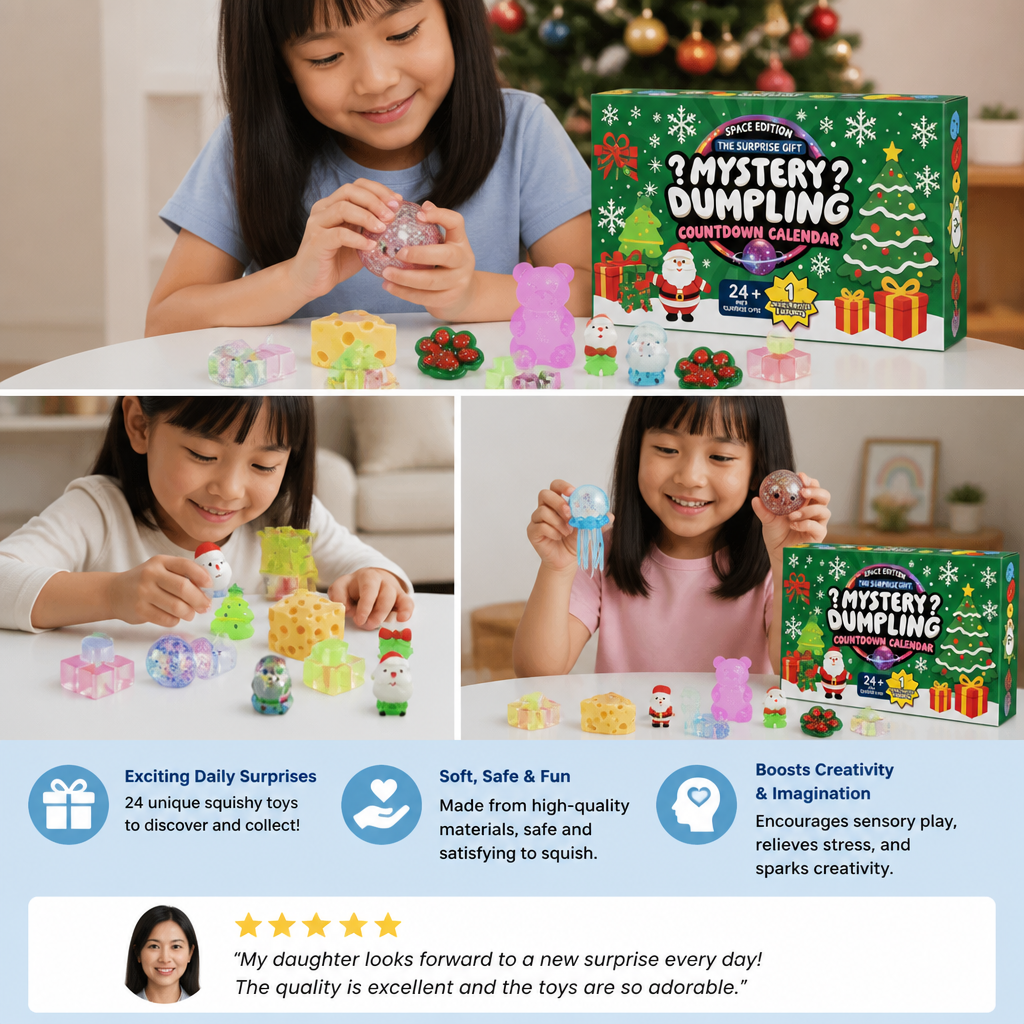 Christmas Squishy Advent Calendar for Kids