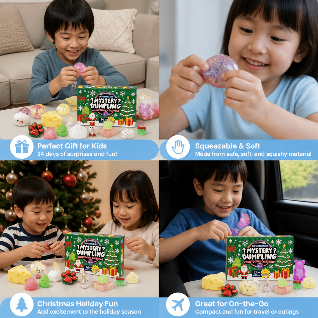 Christmas Squishy Advent Calendar for Kids