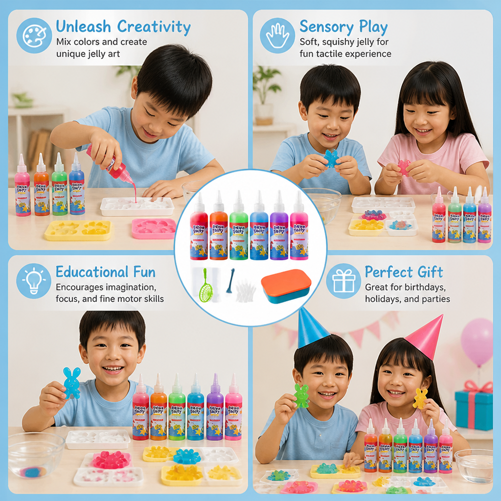 DIY Water Jelly Kit with Gels & Molds