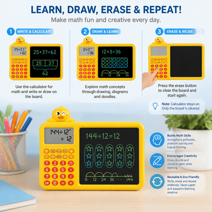 Interactive Math Drawing & Erase Learning Set for Kids