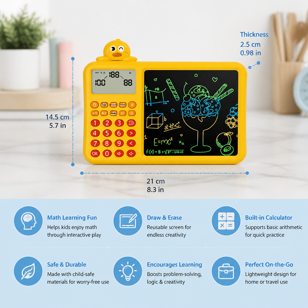 Interactive Math Drawing & Erase Learning Set for Kids